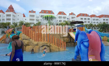 Water Park im Grand Bahia Principe Resort in Runaway Bay, St. Ann, Jamaika Stockfoto