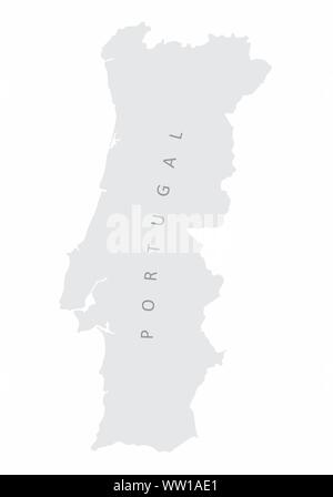 Portugal silhouette Karte Stock Vektor