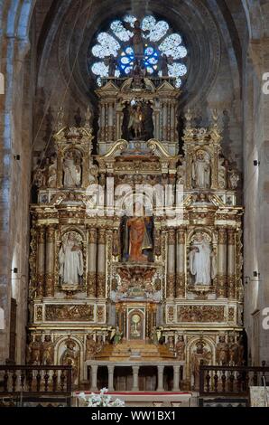 Josep Tramulles/Altarbild von Kloster Santa Maria de Santes Creus, 1647-1651. Stockfoto