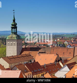 Bautzen, Sachsen, Deutschland: Luftaufnahme der Stadt Bautzen Lauenturm mit historischen Turm'' Stockfoto