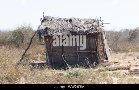 Typische malgasy Hütte, einfach und klein - Madagaskar Stockfoto