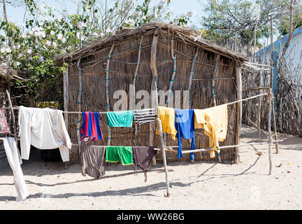 Typische malgasy Hütte, einfach und klein - Madagaskar Stockfoto