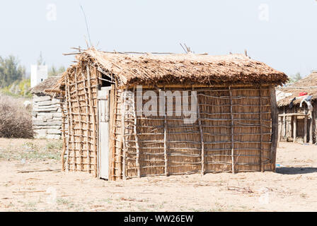 Typische malgasy Hütte, einfach und klein - Madagaskar Stockfoto