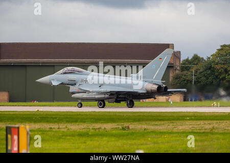 Übung Cobra Krieger 2019 - Flugzeuge abzuweichen RAF Waddington, Lincolnshire, auf Übung - 11. September 2019 Stockfoto