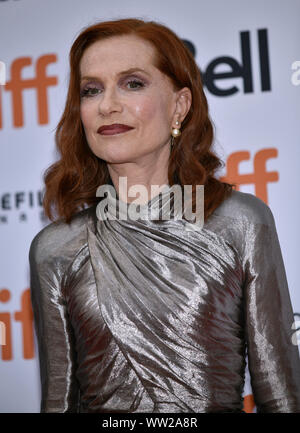 Toronto, Kanada. 11. September 2019. Isabelle Huppert kommt für die Premiere von 'Frankie' an die Prinzessin von Wales Theater während der Toronto International Film Festival in Toronto, Kanada, am Mittwoch, 11. September 2019. Foto von Chris Kauen/UPI Quelle: UPI/Alamy leben Nachrichten Stockfoto