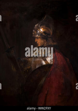 Ein Mann in Rüstung,?, Alexander der Große, Rembrandt, 1655 oder 1659, Stockfoto