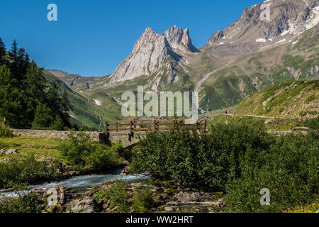 See combal, Val Veny, Italien Stockfoto