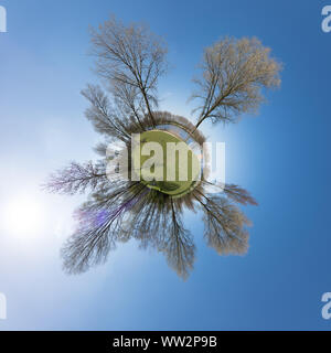 Little Planet der Park im Herbst Stockfoto