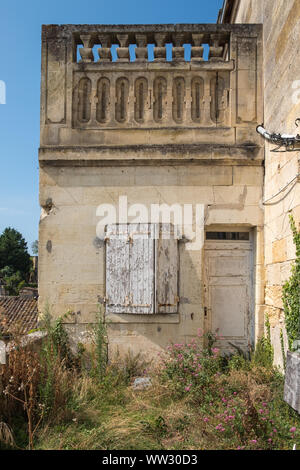 Das Zentrum der historischen UNESCO Stadt Saint-Emilion in Bordeaux, Gironde, Frankreich Stockfoto