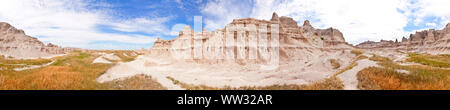 Nahtlose 360 Grad Panorama der Badlands von South Dakota Stockfoto