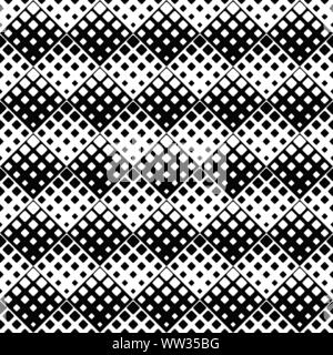 Geometrische abgerundetes Quadrat Muster Hintergrund Design - Monochrom abstract Vector Illustration Stock Vektor