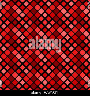 Red nahtlose Diagonalen quadratischen Muster Hintergrund - geometrische abstrakte Vector Illustration Stock Vektor