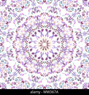Geometrische Kies ornament Mandala Hintergrund - psychedelisch bunten Vektorgrafiken aus geschwungenen Formen Stock Vektor
