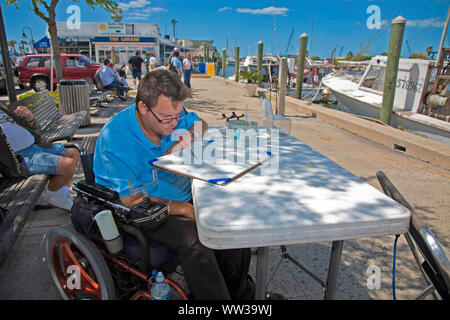 Tarpon Springs, Florida Seehafen, USA, traditionelle griechische Schwamm Industrie Stockfoto