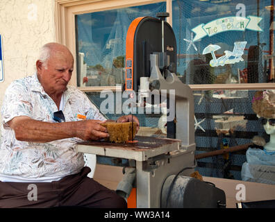 Tarpon Springs, Florida Seehafen, USA, traditionelle griechische Schwamm Industrie Stockfoto