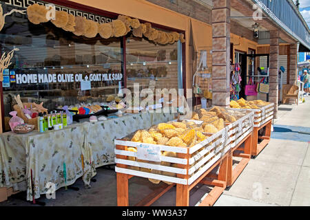 Tarpon Springs, Florida Seehafen, USA, traditionelle griechische Schwamm Industrie Stockfoto