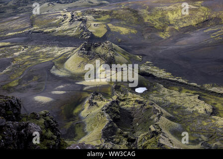 Laki-krater in Island Stockfoto