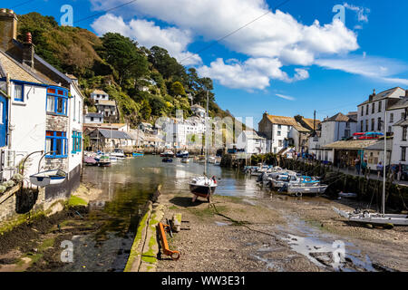 Polperro, Ein wunderschönes, ruhiges Fischerdorf in Cornwall, England, Großbritannien Stockfoto