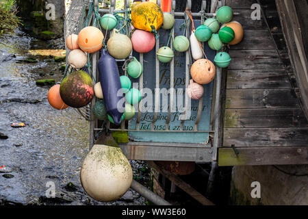 Polperro, Ein wunderschönes, ruhiges Fischerdorf in Cornwall, England, Großbritannien Stockfoto
