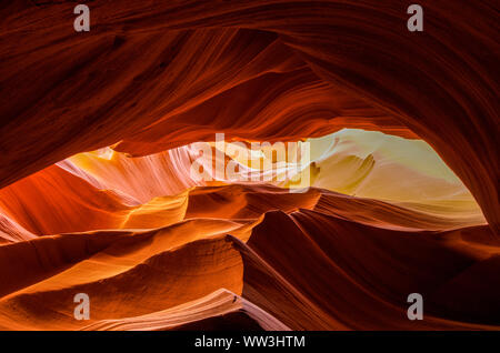 Lower und Upper Antelope Canyon Stockfoto