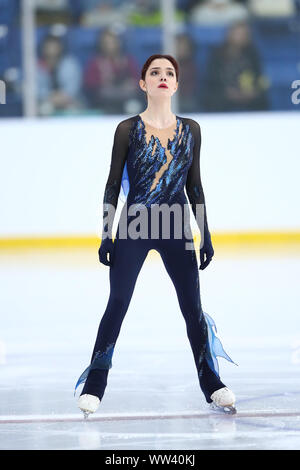 Toronto, Kanada. 12 Sep, 2019. Evgenia Medvedeva (ROS) Eiskunstlauf: 2019 Skate Canada Herbst Klassiker der Internationale Frauentag kurzes Programm mit 16 Meile Sports Complex in Toronto, Kanada. Credit: yohei Osada/LBA SPORT/Alamy leben Nachrichten Stockfoto