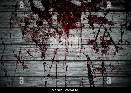 Grunge halloween Hintergrund mit Blut spritzen Platz an der Wand Stockfoto