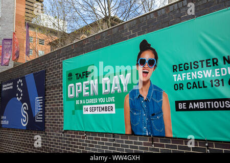 TAFE NSW, technische und berufliche Fortbildung Anbieter Campus in Ulten, Sydney, Australien Stockfoto