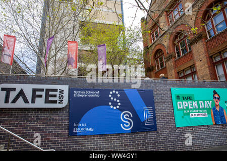 TAFE NSW, technische und berufliche Fortbildung Anbieter Campus in Ulten, Sydney, Australien Stockfoto
