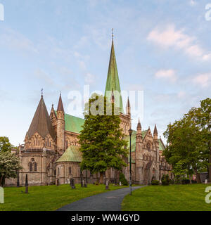 Nidaros Kathedrale in Trondheim, Norwegen Stockfoto