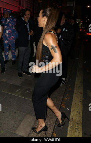 London, Großbritannien. 12 Sep, 2019. Melanie C besucht die LFW: Willkommen in der Welt von Agent Provocateur Partei in London. Credit: SOPA Images Limited/Alamy leben Nachrichten Stockfoto