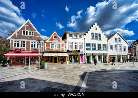 Einkaufsstraße Sachsentor in Bergedorf, Hamburg, Deutschland, Europa Stockfoto