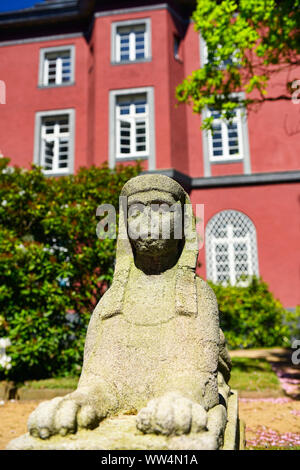 Sphinx Statue vor dem Rathaus in Bergedorf, Hamburg, Deutschland, Europa Stockfoto