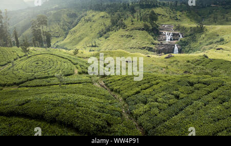 Schönen Wasserfall Landschaft in Sri Lanka Stockfoto