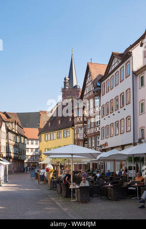 Marktplatz in der Altstadt von Wertheim, Tauber Franken, Baden-Württemberg, Deutschland Stockfoto