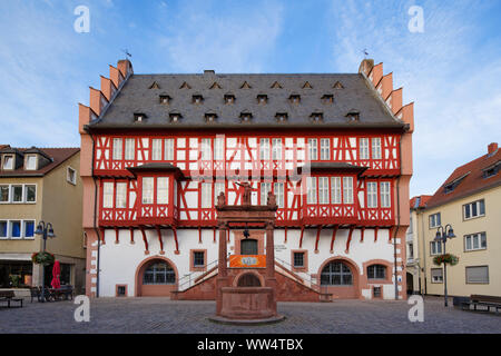 Das alte Rathaus von Hanau Deutschland in der alten Stadt-Marktplatz ...