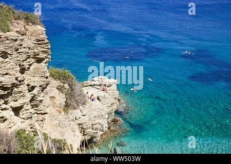 Die Strände von Agia Pelagia, Kreta, Griechenland Stockfoto
