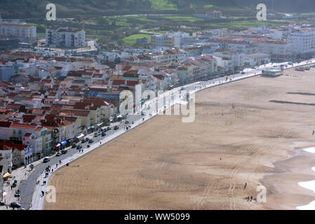 Strand von Nazaré, Portugal Stockfoto