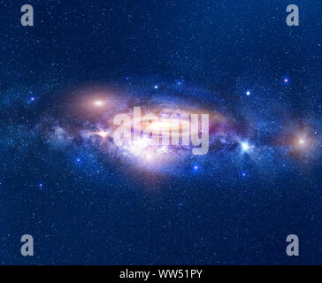 Galaxy im Weltraum mit der Milchstraße und ein Sterne Bereich. Milchstraße aus Australien im August gemacht. Stockfoto