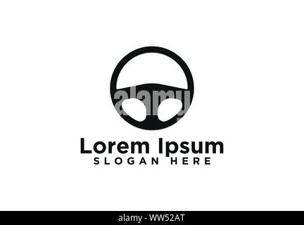 Lenkrad Logo Designs, Vektor, Abbildung Stock Vektor