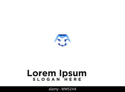 Robotic Logo Designs Vector Illustration Stock Vektor