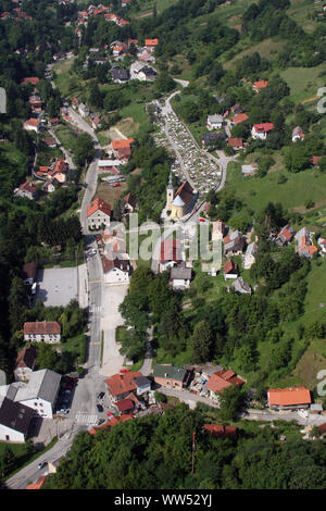 Kirche der Heiligen Barbara in unhöflich, Kroatien Stockfoto