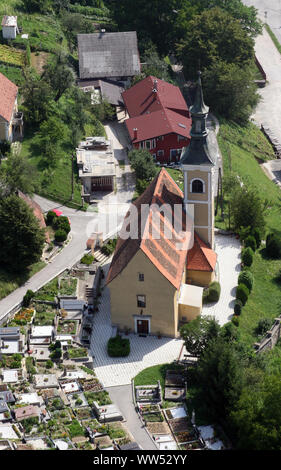 Kirche der Heiligen Barbara in unhöflich, Kroatien Stockfoto