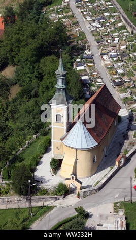 Kirche der Heiligen Barbara in unhöflich, Kroatien Stockfoto