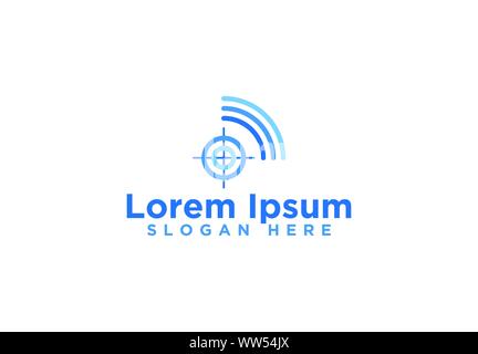 Radar, Spot Logo Designs, Vektor, Abbildung Stock Vektor