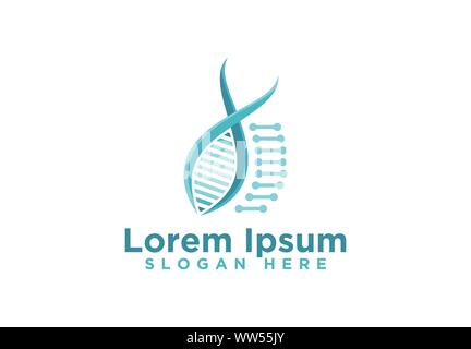 Wissenschaft, Gen Logo Designs, Vektor, Abbildung Stock Vektor