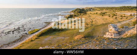 Landschaft bei Hoburgen, Gotland, Schweden, Skandinavien Stockfoto