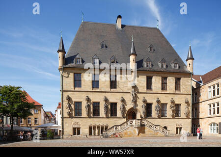 Osnabrück Rathaus auf dem Marktplatz, Osnabrück, Niedersachsen, Deutschland, Europa Stockfoto