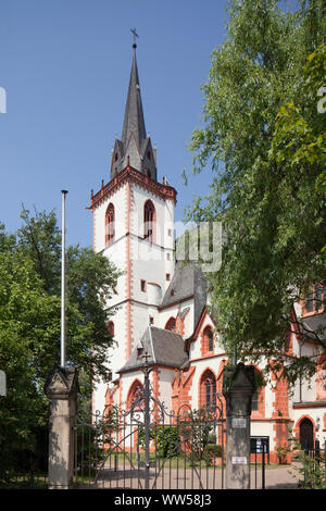 Katholische Pfarrkirche St. Martin, Bingen, Unesco Welterbe Oberes Mittelrheintal, Rheinland-Pfalz, Deutschland, Europa Stockfoto