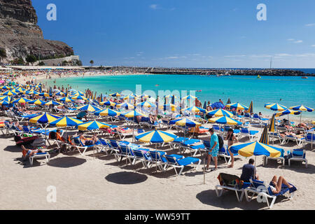 Playa de Los Amadores, Gran Canaria, Kanarische Inseln, Spanien Stockfoto