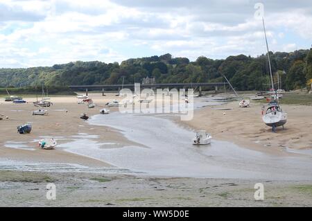 Plestin Les Greves, die Küste 250910 Stockfoto